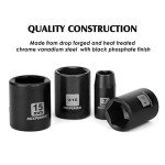 50-Piece 1/4" Impact Socket Set, SAE/Metric