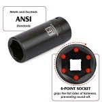 50-Piece 1/4" Impact Socket Set, SAE/Metric