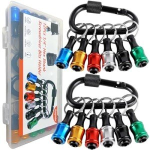 12PCS Hex Shank Screwdriver Bit Holders Set