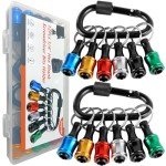 12PCS Quick-Release Hex Bit Holders for Drills