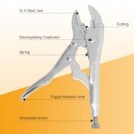 2-Piece Locking Pliers Set with Wire Cutter