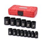 MIXPOWER 14-Piece 1/2-Inch Shallow Impact Socket Set