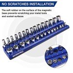 Magnetic Socket Organizer Set - 6 Trays Included