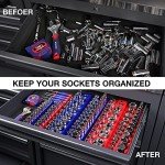 Magnetic Socket Organizer Set - 6 Trays Included