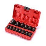 MIXPOWER 14-Piece 1/2-Inch Shallow Impact Socket Set