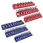 Magnetic Socket Organizer Set - 6 Trays Included
