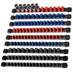 Socket Organizer Set with 9 Clip Holders