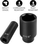 VEVOR 19-Piece 1/2" Impact Socket Set