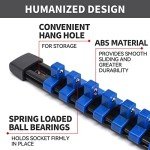 Socket Organizer Set with 9 Clip Holders
