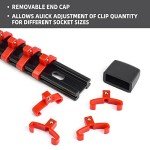 Socket Organizer Set with 9 Clip Holders