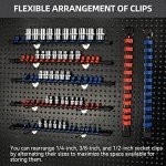 Socket Organizer Set with 9 Clip Holders