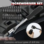 74-Piece 1/4" Drive Socket Set with Ratchets