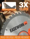 EASEWORK 60T Circular Saw Blades, 3-Pack