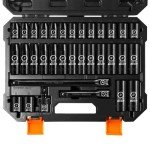 33-Piece Metric Impact Socket Set, 1/2" Drive