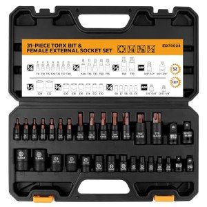 31-Piece Premium Torx Bit Socket Set