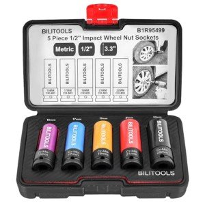 BILITOOLS 1/2" Drive Impact Lug Nut Socket Set