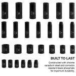 Neiko 26-Piece Metric Impact Socket Set