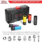 BILITOOLS 1/2" Drive Impact Lug Nut Socket Set