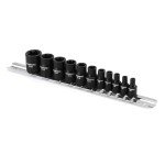 11-Piece Female Torx Socket Set with Rail