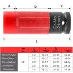 BILITOOLS 1/2" Drive Impact Lug Nut Socket Set