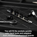 11-Piece Female Torx Socket Set with Rail