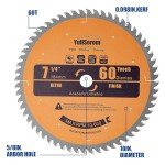 YullSorom 7-1/4" 60-Tooth Circular Saw Blade