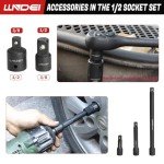 37-Piece Deep Impact Socket Set, 1/2" Drive