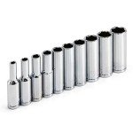 10-Piece Powerbuilt 1/4-Inch Drive Metric Socket Set