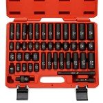 NEIKO 3/8-Inch Drive Impact Socket Set, 44 Piece