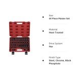 NEIKO 3/8-Inch Drive Impact Socket Set, 44 Piece