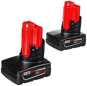 Milwaukee 12V Lithium Ion Battery Twin Pack