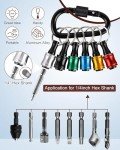 Katerk 6pcs Quick-Change Screwdriver Bit Holders
