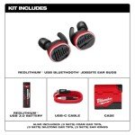 Milwaukee REDLITHIUM Bluetooth Jobsite Ear Buds