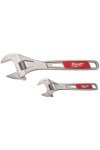Milwaukee Adjustable Wrench Set, 6" & 10