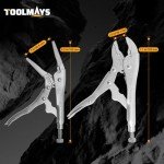 2-Piece Locking Pliers Set with Wire Cutter