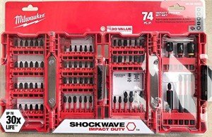 Milwaukee 74-Piece Shockwave Impact Bit Set