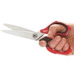 Milwaukee Large-Looped Jobsite Scissors with Ruler