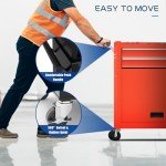 Large 8-Drawer Rolling Tool Chest with Lock