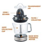 Compact Electric Citrus Juicer with Pulp Control