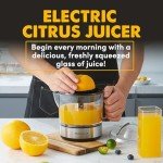 Compact Electric Citrus Juicer with Pulp Control