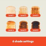 Slim 2-Slice Toaster with 6 Shade Settings