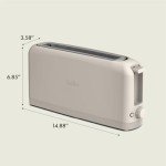 Slim 2-Slice Toaster with 6 Shade Settings