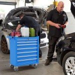 Portable 7-Drawer Rolling Tool Chest in Blue