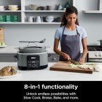Ninja MC1001 Foodi 8-in-1 Multi-Cooker, 8.5 Quart