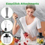 1100W Corded Handheld Immersion Blender with Accessories