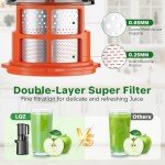 Cold Press Masticating Juicer with Wide Feed Chute