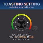 Cool Touch Toaster with 6 Settings and Wide Slots