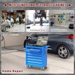 Portable 7-Drawer Rolling Tool Chest in Blue