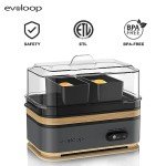Evoloop Electric Egg Cooker for 6 Eggs