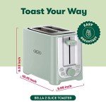 Bella 2-Slice Toaster with Auto Shut Off